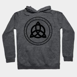 Trinity knot with runes Hoodie